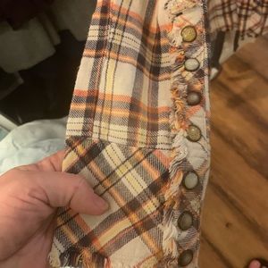 Free People Rare XS flannel shirt